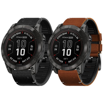 Durable Leather Strap for Garmin Fenix Watches