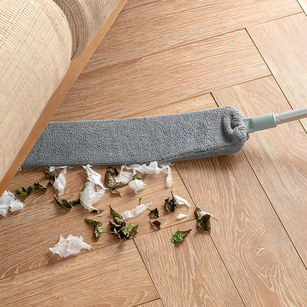 Compact Extendable Microfiber Mop Cleaning Brush Flat Head - Lusomart