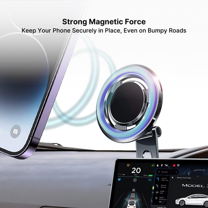 Strong Car Phone Holder with Adjustable Magnetic Base