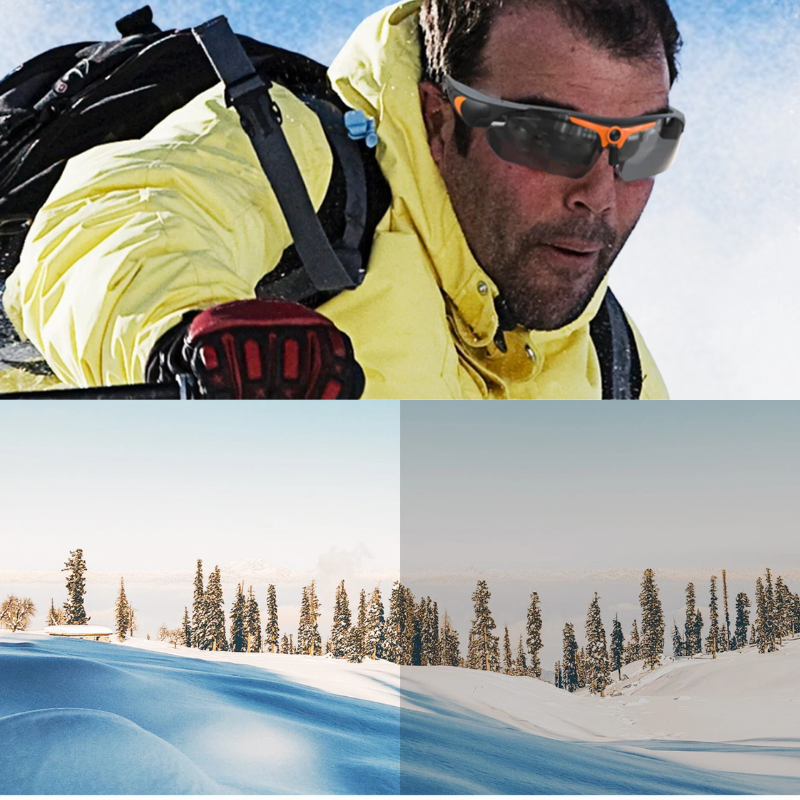 Outdoor Waterproof Spy Camera Sunglasses 1080P