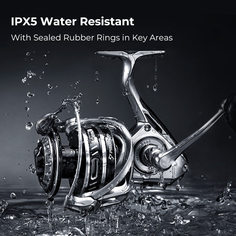 Durable Saltwater Spinning Fishing Reel with Aluminum Body - Lusomart