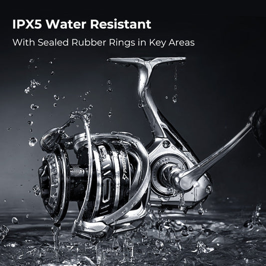 Durable Saltwater Spinning Fishing Reel with Aluminum Body - Lusomart