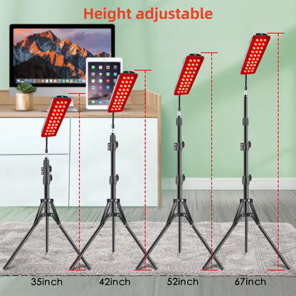 Compact LED Floor Lamp with Red Light Therapy