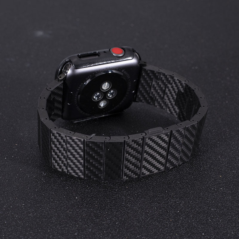 Thin Carbon Fiber Smart Watch Band with Durable Cover