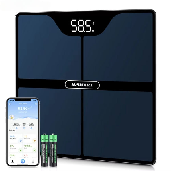 Accurate Digital Bathroom Weight Scale With Body Metrics - Lusomart