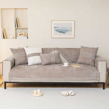 Non-Slip Soft Chenille Sofa Cover