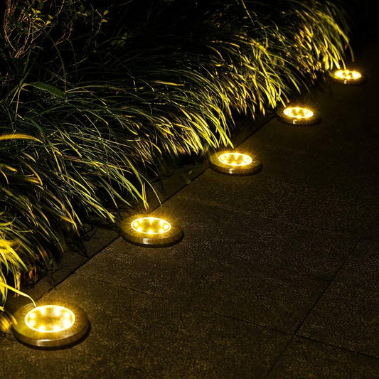 Outdoor Solar Powered Walkway Lights - Lusomart