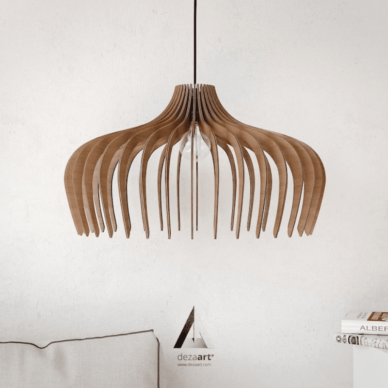 Rustic Wood Pendant Chandelier - Lusomart