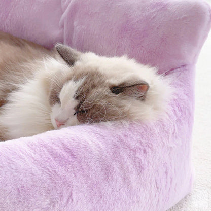 Colorful Pet Dog Sofa Bed Super Soft Plush Cushion