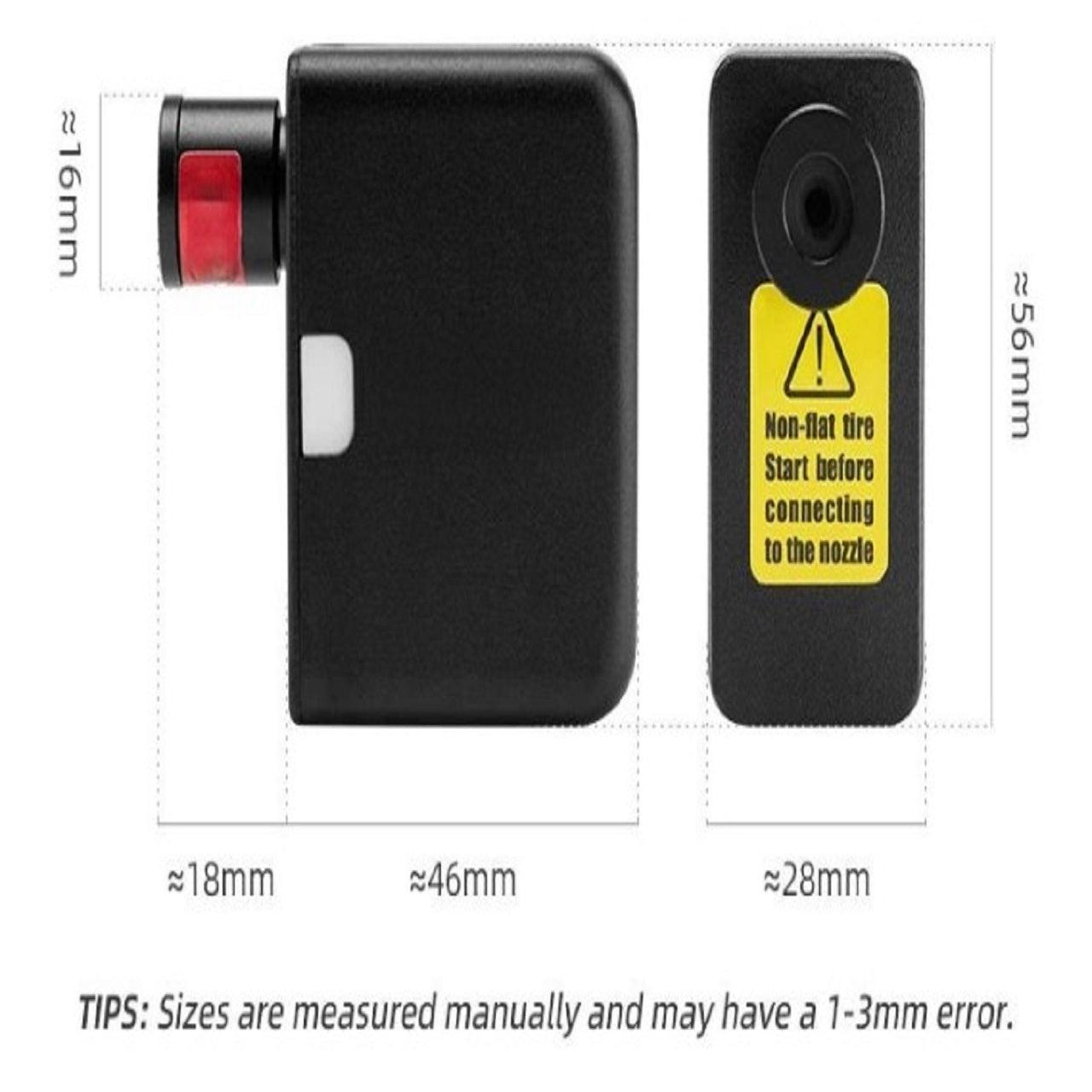 Portable Mini Bike Pump Rechargeable Type-C