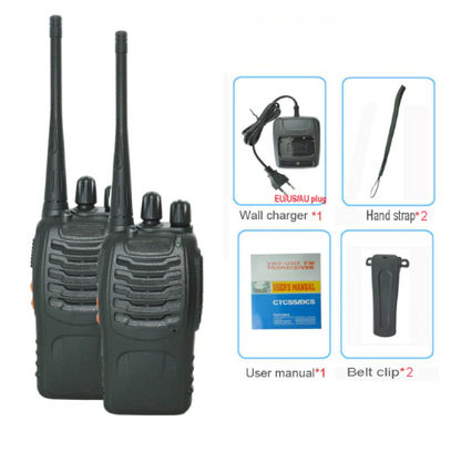 Compact Walkie Talkie Two Way Radios Set