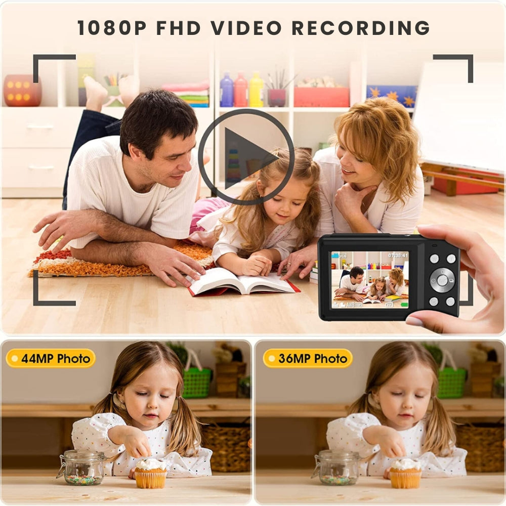 Portable 4K HD Vlogging Camera 16X Digital Zoom