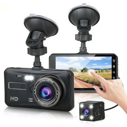 HD Dual Lens Car Camera Front Rear 1080p 4 Inch Screen - Lusomart