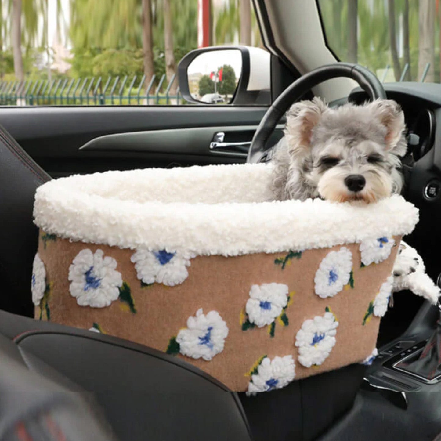 Comfortable Car Dog Bed - Safe & Compact Pet Seat