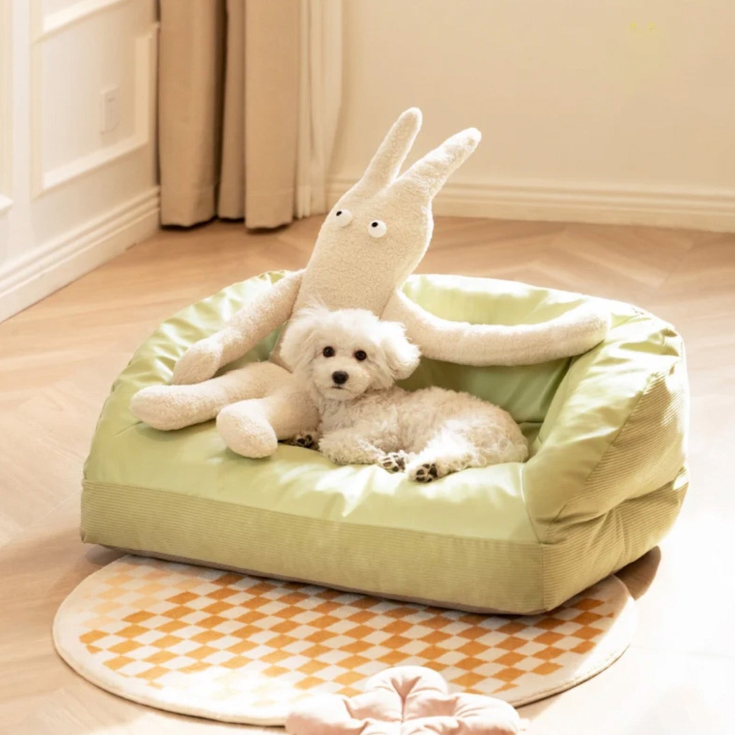 Comfy Pet Bed Waterproof Durable Plush Cushion