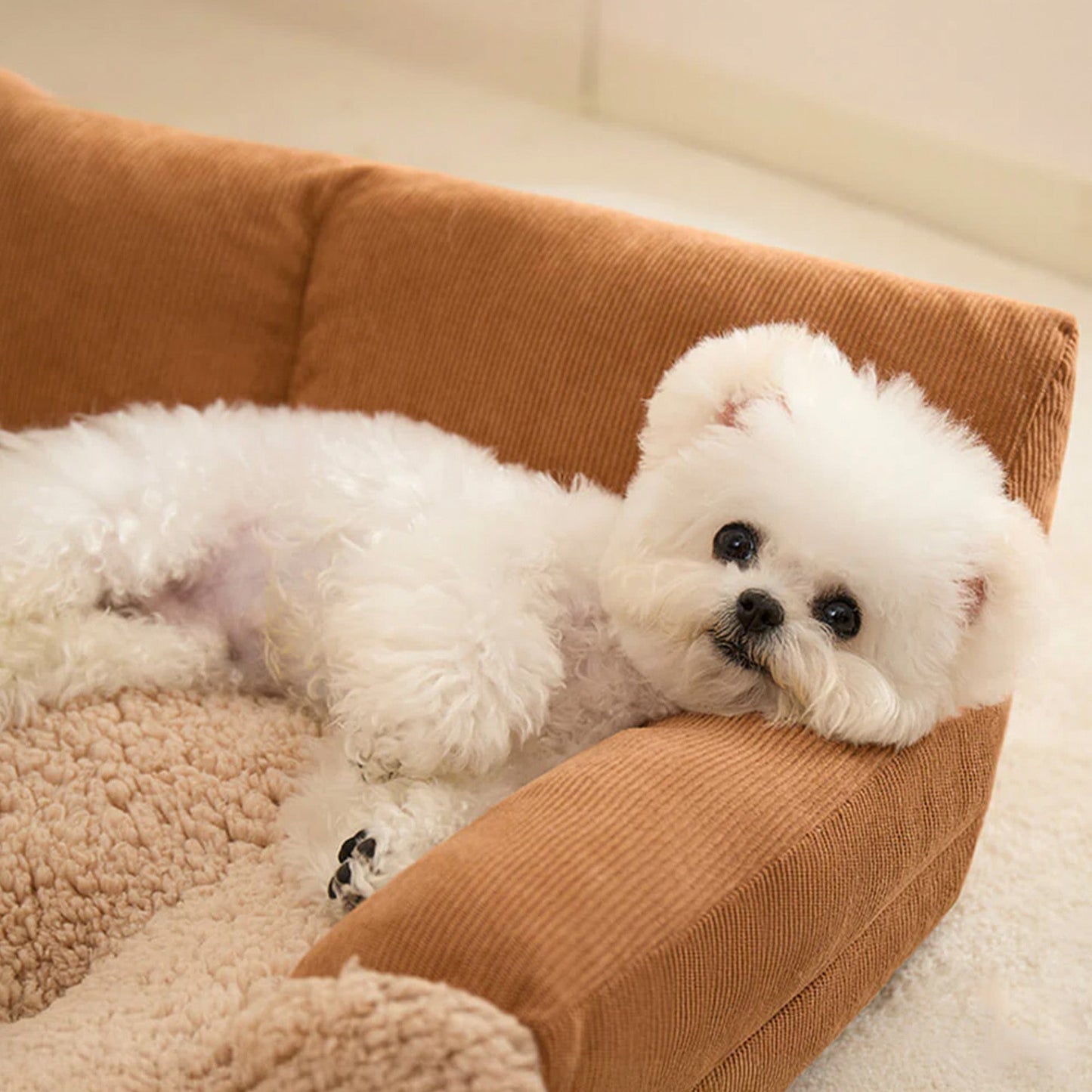 Comfy Pet Couch Bed Soft Orthopedic Washable