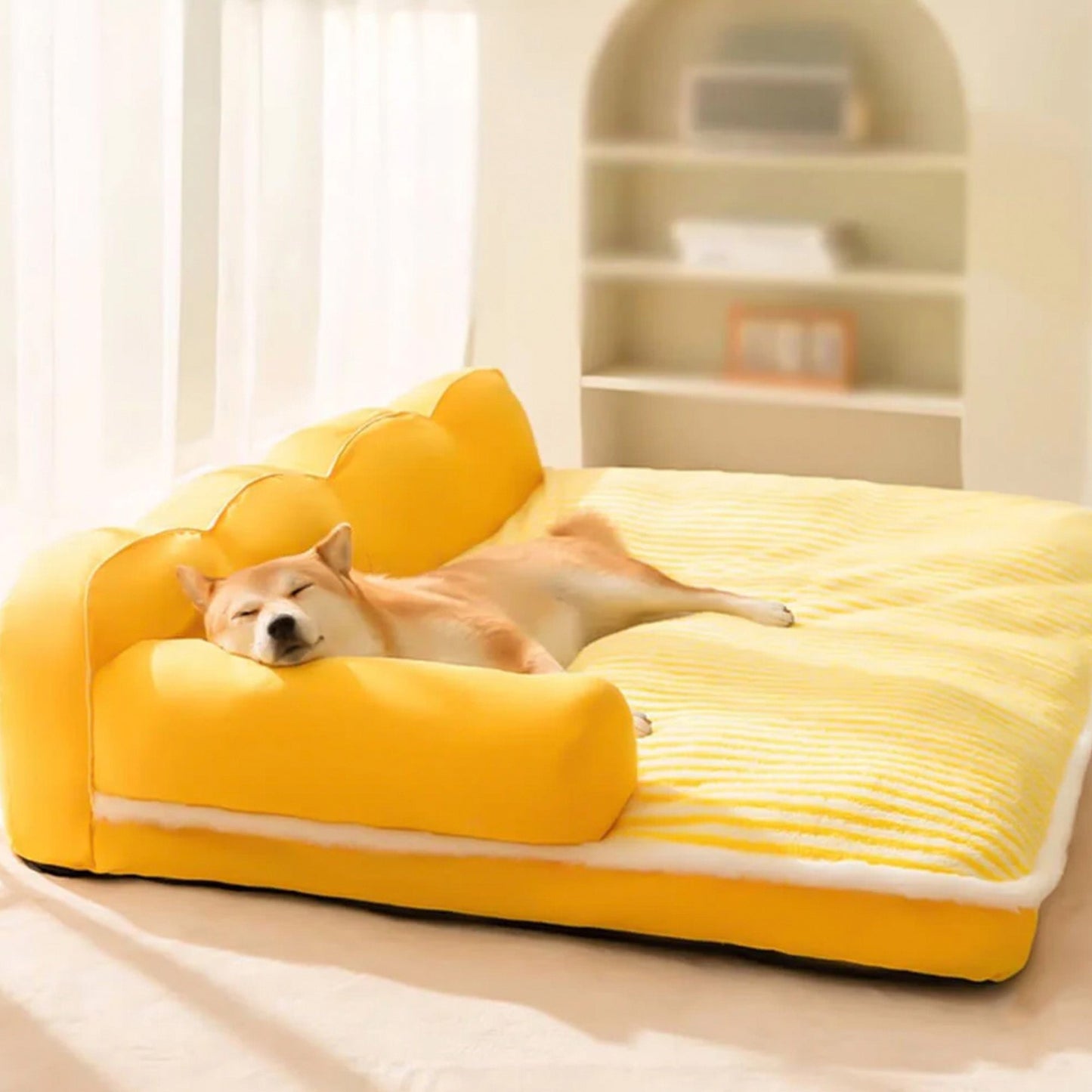 Pet Sofa Bed Large Plush Washable Dog Mattress