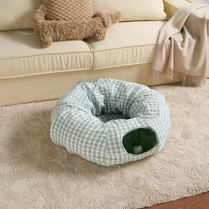 Fun Foldable Pet Tunnel & Bed