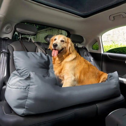 Durable Pet Car Booster Seat - Safe and Cozy