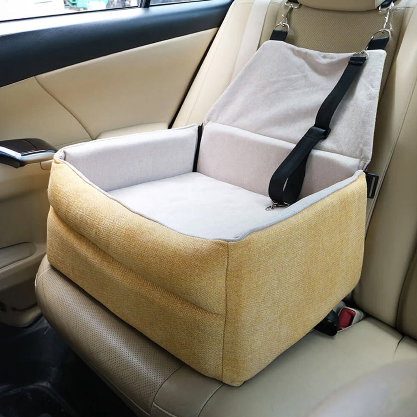 Cozy Pet Car Seat Cushion - Safe and Portable
