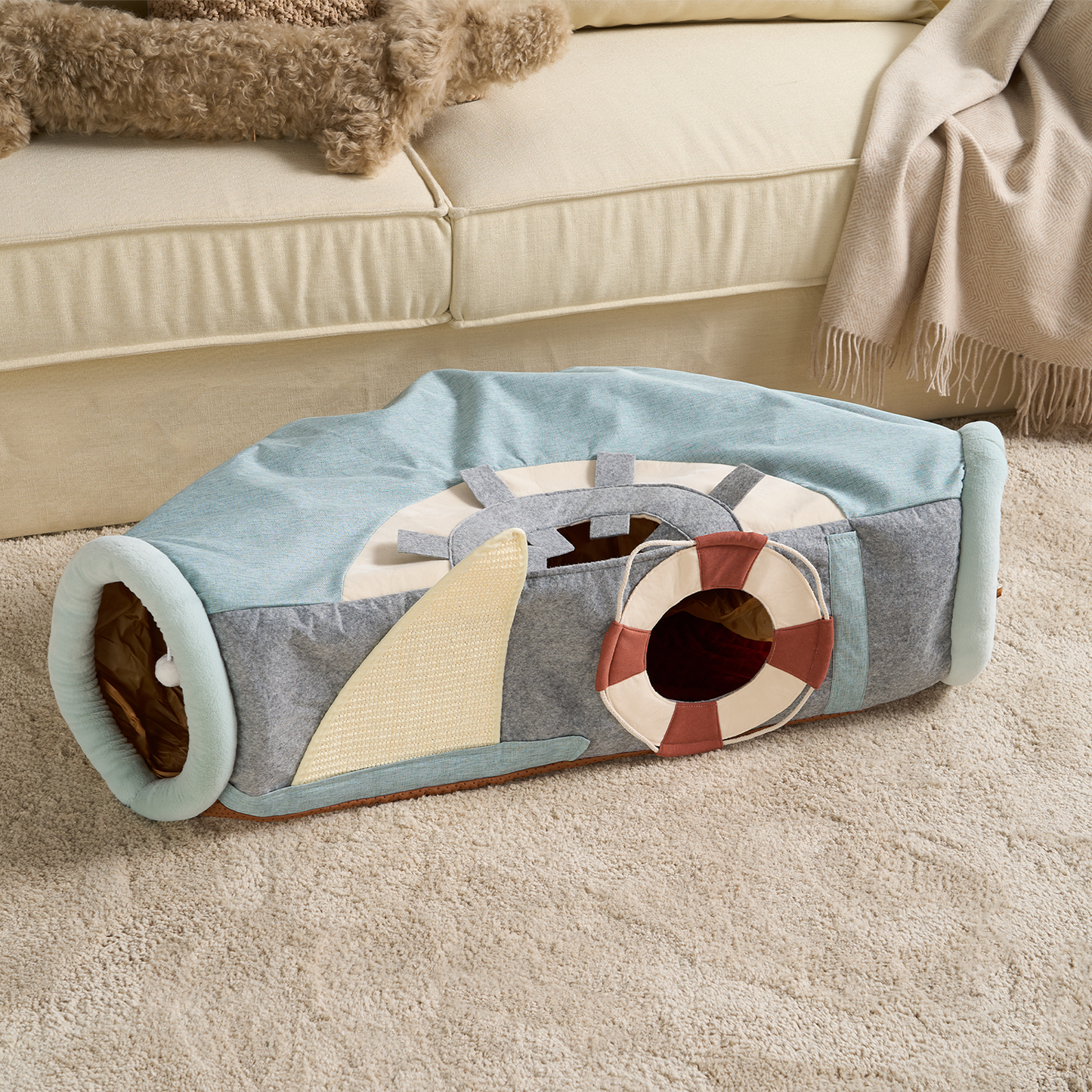 Portable Foldable Cat House - 4-in-1 Playpen & Bed