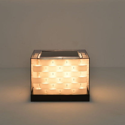Stylish Woven Garden Solar Lamp