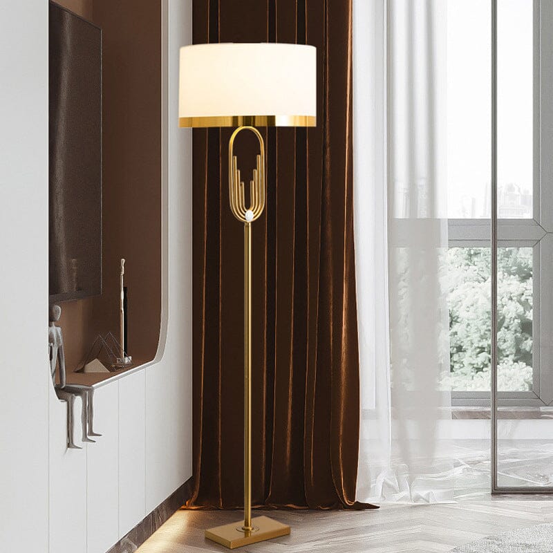 Luxury Gold Metal Floor Lamp - Lusomart