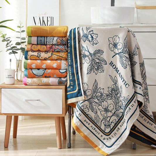Vibrant Multi Color Cotton Beach Towel - Lusomart