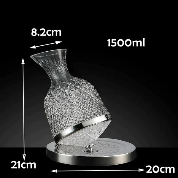 Luxury Rotating Wine and Liquor Decanter