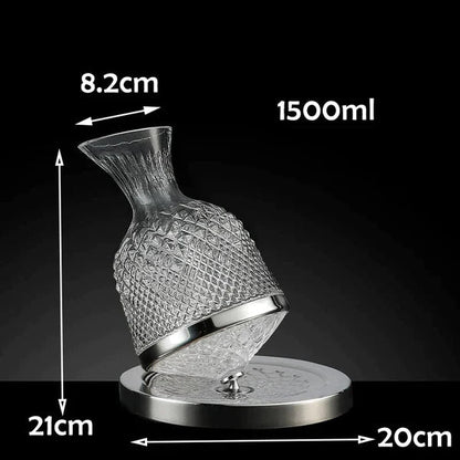 Luxury Rotating Wine and Liquor Decanter