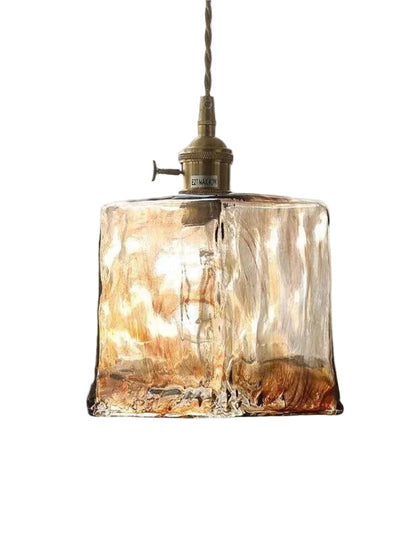 Classic Golden Glass Hanging Lamp - Lusomart