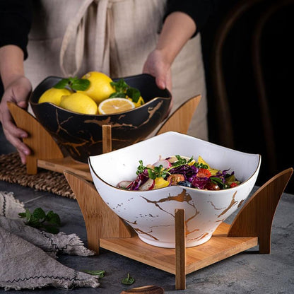 Large Ceramic Serving Salad Bowl for Parties