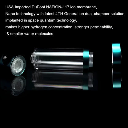 Portable Alkaline Hydrogen Infused Water Bottle