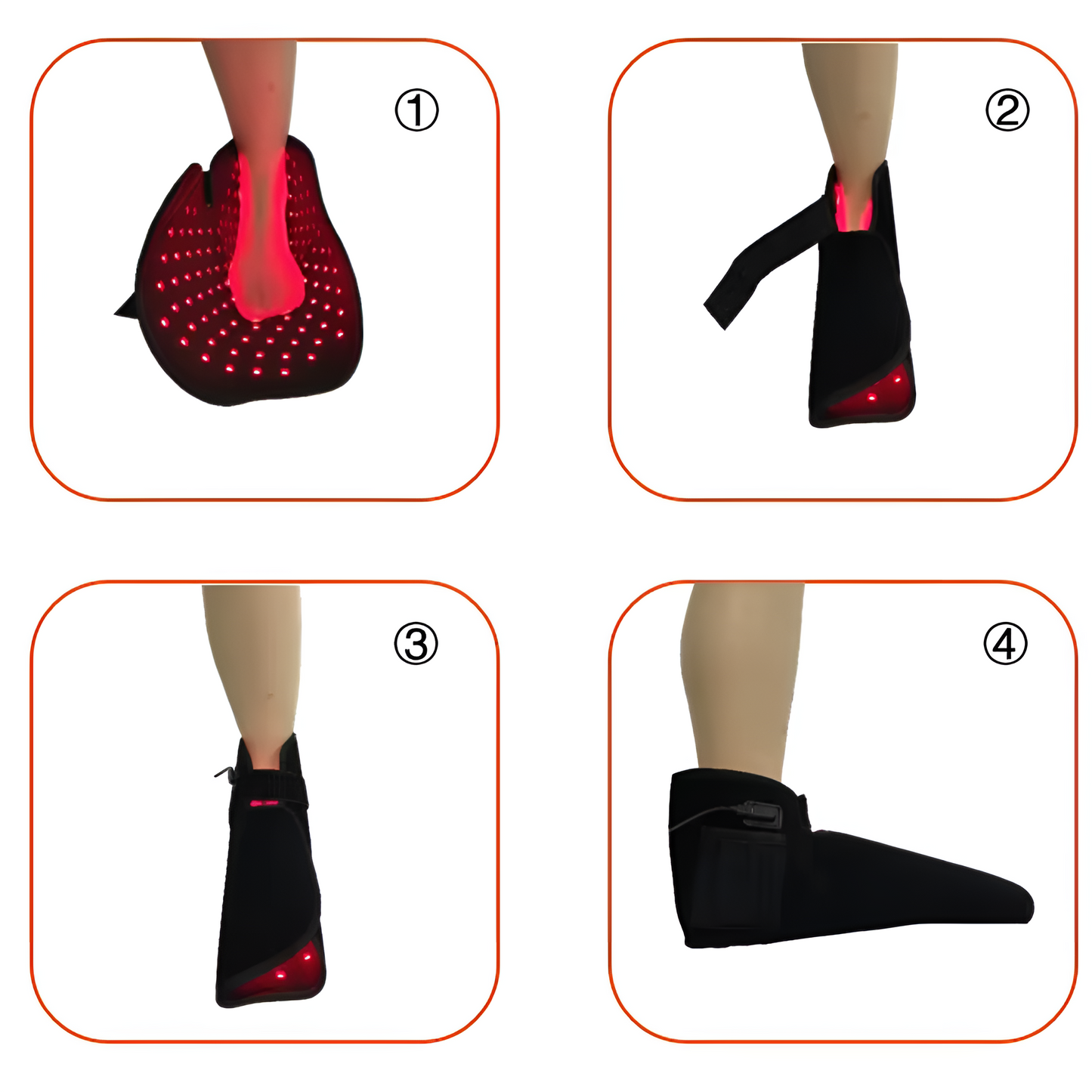Comfortable Red Light Therapy Slippers for Foot Pain