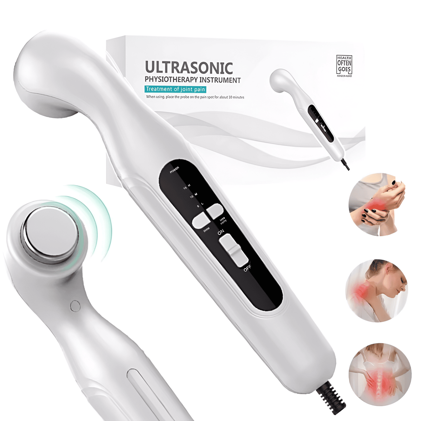 Advanced Pain Relief Ultrasonic Therapy Massager Device