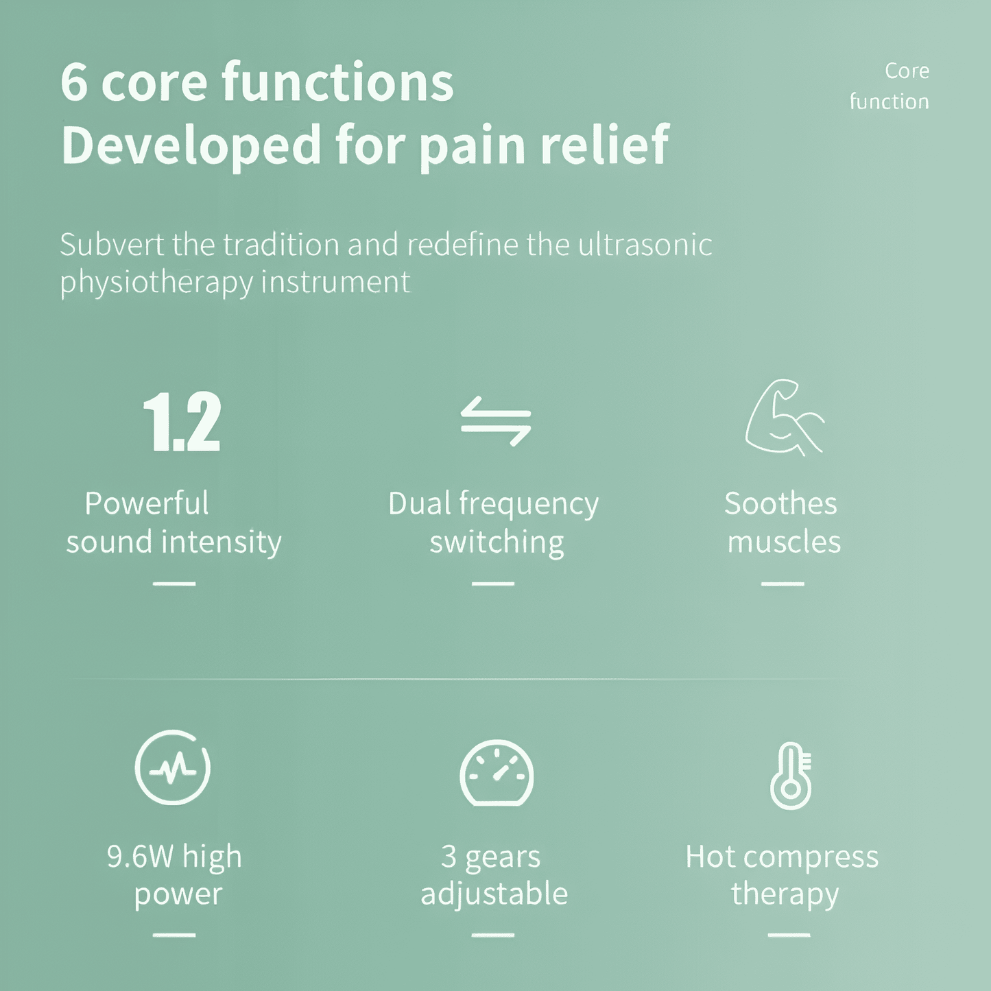 Advanced Pain Relief Ultrasonic Therapy Massager Device