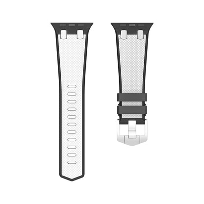 Stylish Dual Tone Apple Watch Silicone Strap