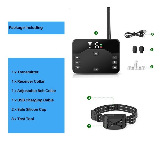 Wireless Pet Containment System and Training Collar
