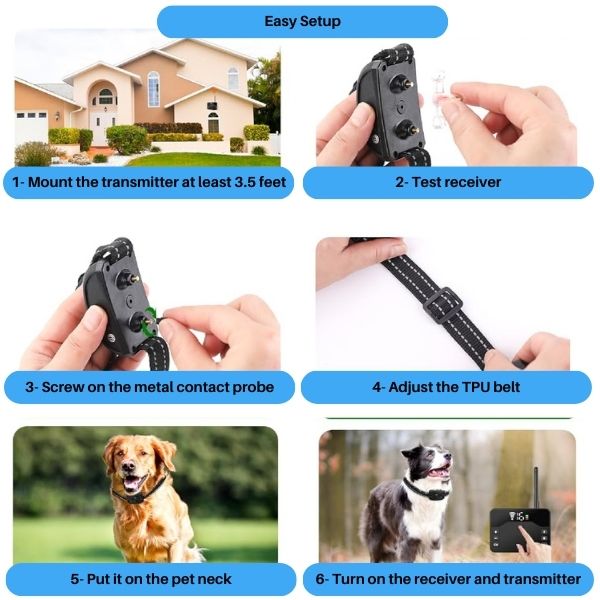 Wireless Pet Containment System and Training Collar