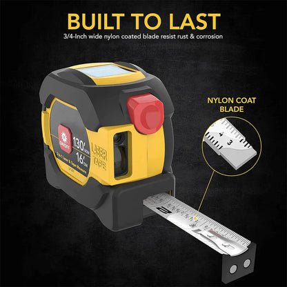 Accurate 3-in-1 Laser Distance Measuring Tool