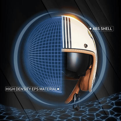 Lightweight Open Face Motorcycle Helmet with Strong ABS Shell
