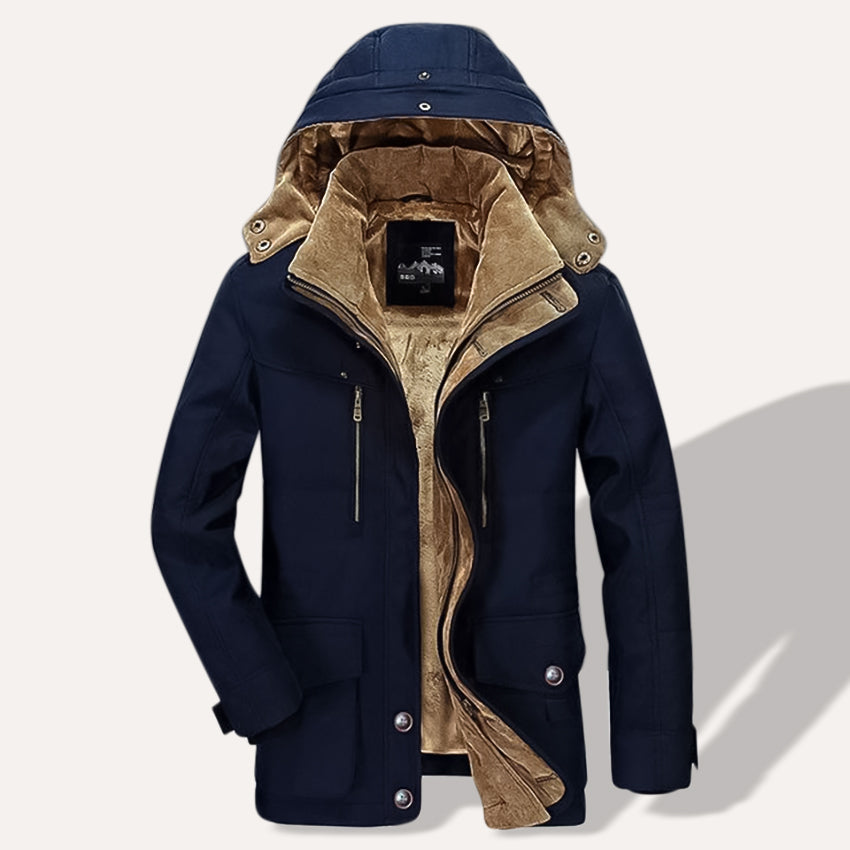 Warm Men's Quilted Down Everyday Parka Coat - Lusomart