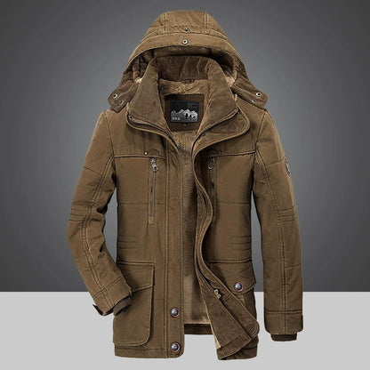 Warm Men's Quilted Down Everyday Parka Coat