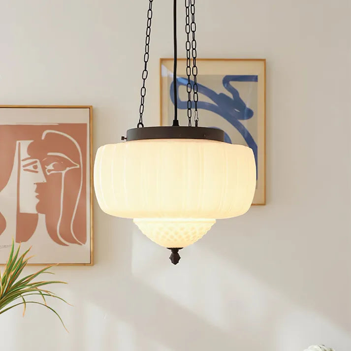Simple White Hanging Lamp