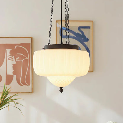Simple White Hanging Lamp