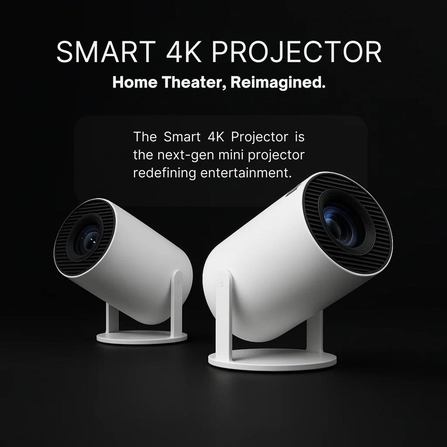 Compact Wireless Home Theater Projector