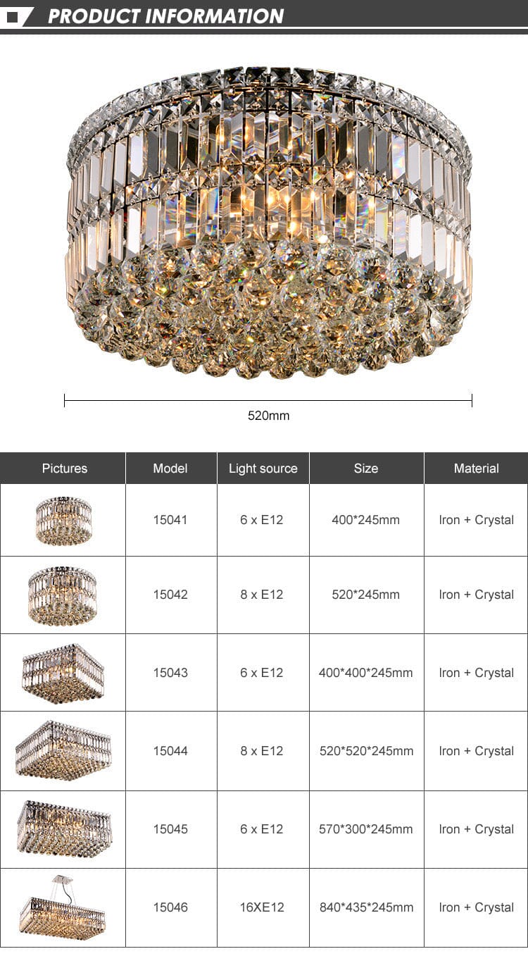 Green Crystal Pendant Chandelier