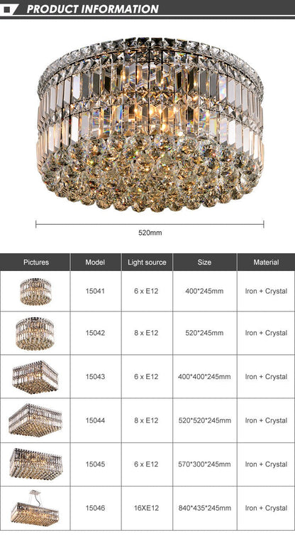 Green Crystal Pendant Chandelier