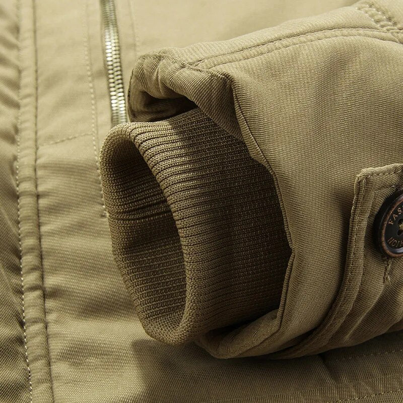 Warm Mens Winter Parka Coat With Soft Fleece Lining