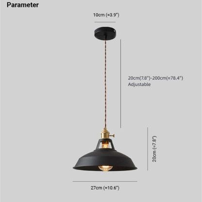 Vibrant Color Metal Drop Pendant Light Fixture